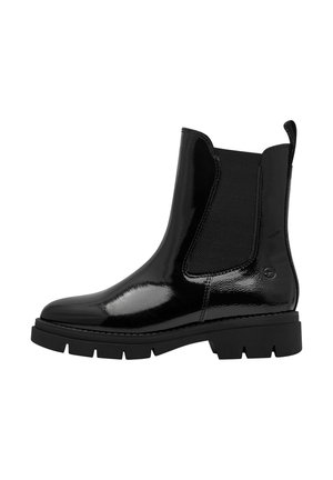 Plateaustøvletter - black patent