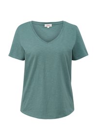 s.Oliver V AUSSCHNITT - T-Shirt basic - helles petrol