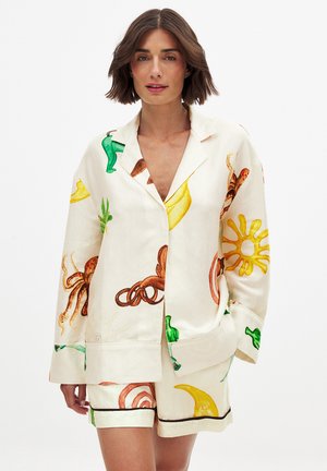 NA-KD Button-down blouse - abstract art