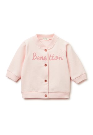 WITH LOGO PRINT - Felpa con zip - pink