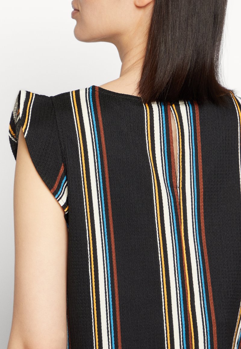 Damen T-Shirts | TOM TAILOR DENIM STRUCTURED WITH CAPSLEEVE Bluse black creme/schwarz - RN61886 Damen T-Shirts | TOM TAILOR DENIM STRUCTURED WITH CAPSLEEVE Bluse black creme/schwarz - RN61886