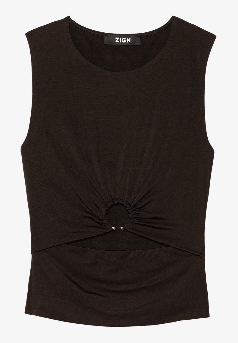 Zign Studio Top donkerbruin Zign Studio Top donkerbruin