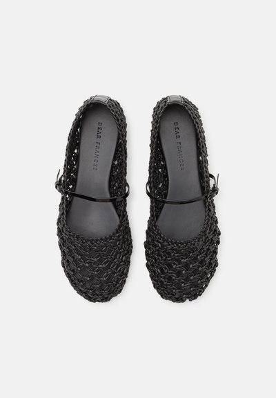 DEAR FRANCES WEAVE STRAP - Baleríny s páskem - black
