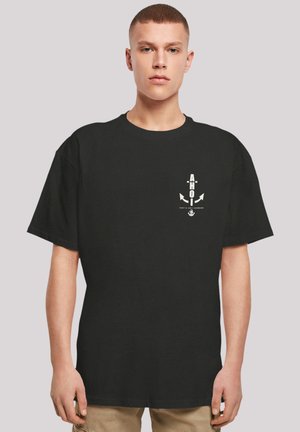 AHOI ANKER KNUT & JAN HAMBURG - Print T-shirt - schwarz