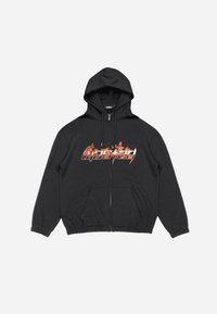 UNISEX - Majica s kapuljačom i patentnim zatvaračem - black
