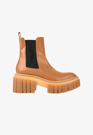 Stella McCartney, Bottines à plateau - camel