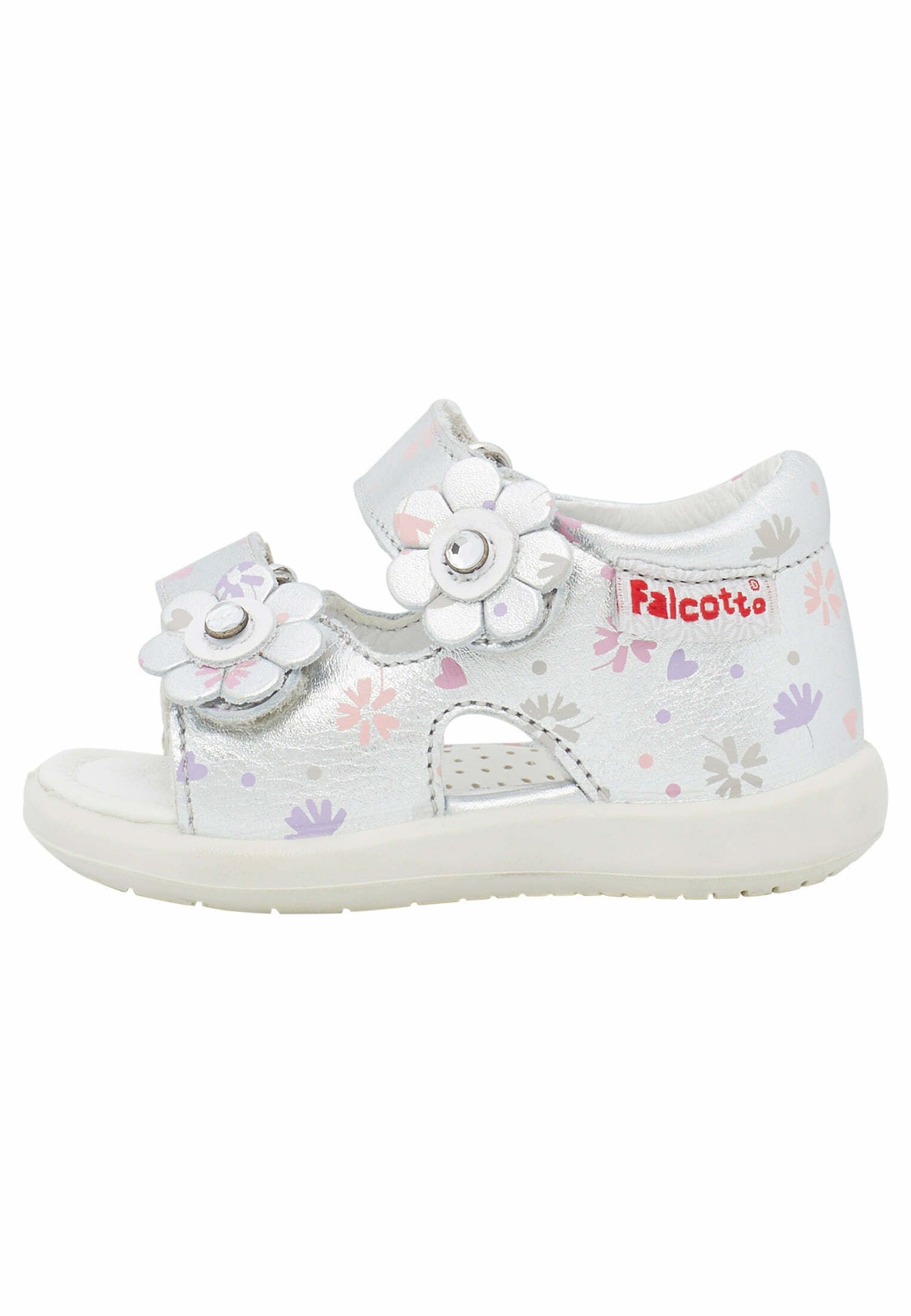 Falcotto BESENVAL CON FIORI E STRASS - Sandali - silber/argentato - Zalando .it