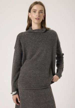 SLMIYA SLEEVE - Jersey de punto - dark grey melange