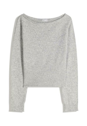 BOAT NECK - Strickpullover - grey