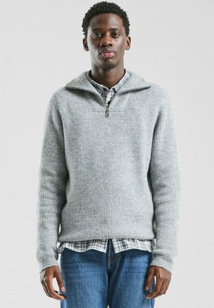 PULLOVER - Strickpullover - schiefergrau