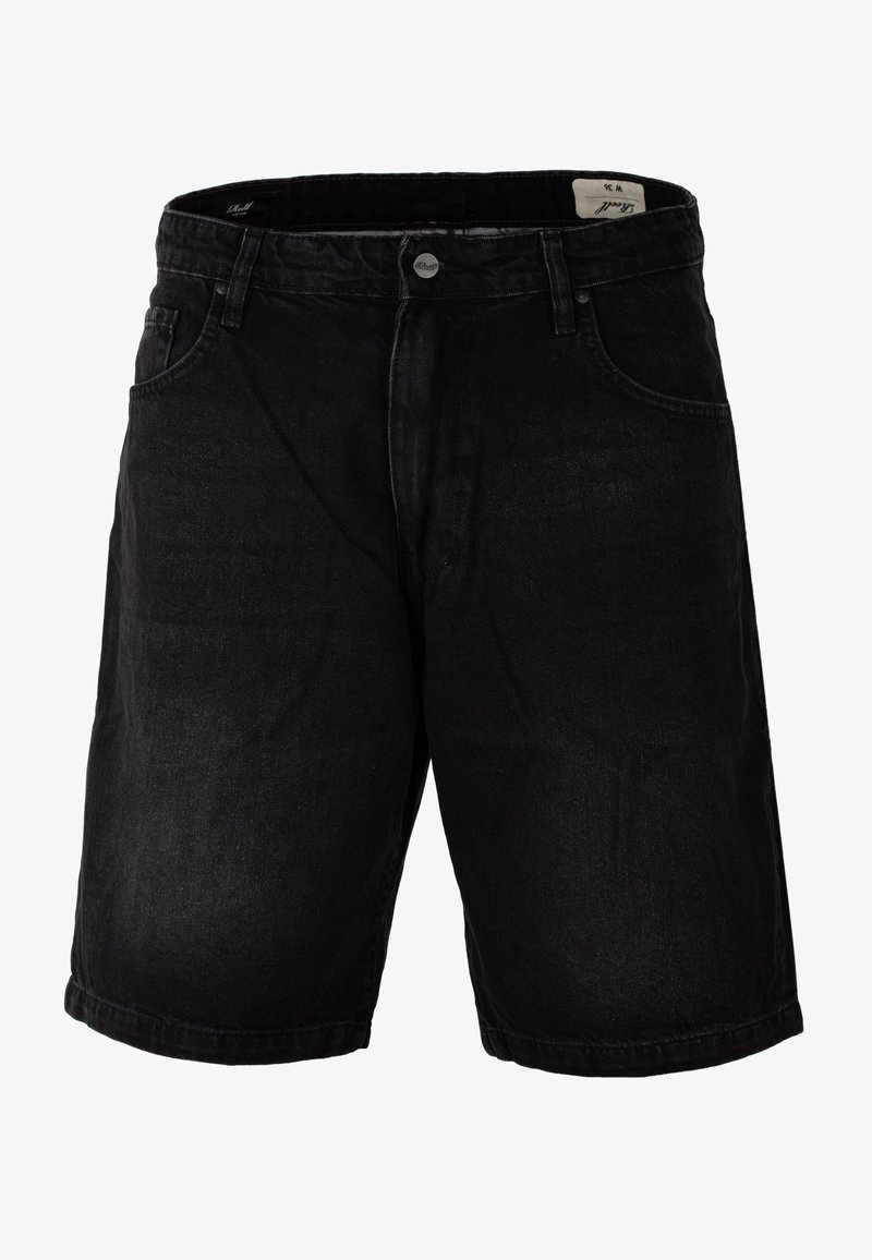Reell SOLID - Denim shorts - black wash