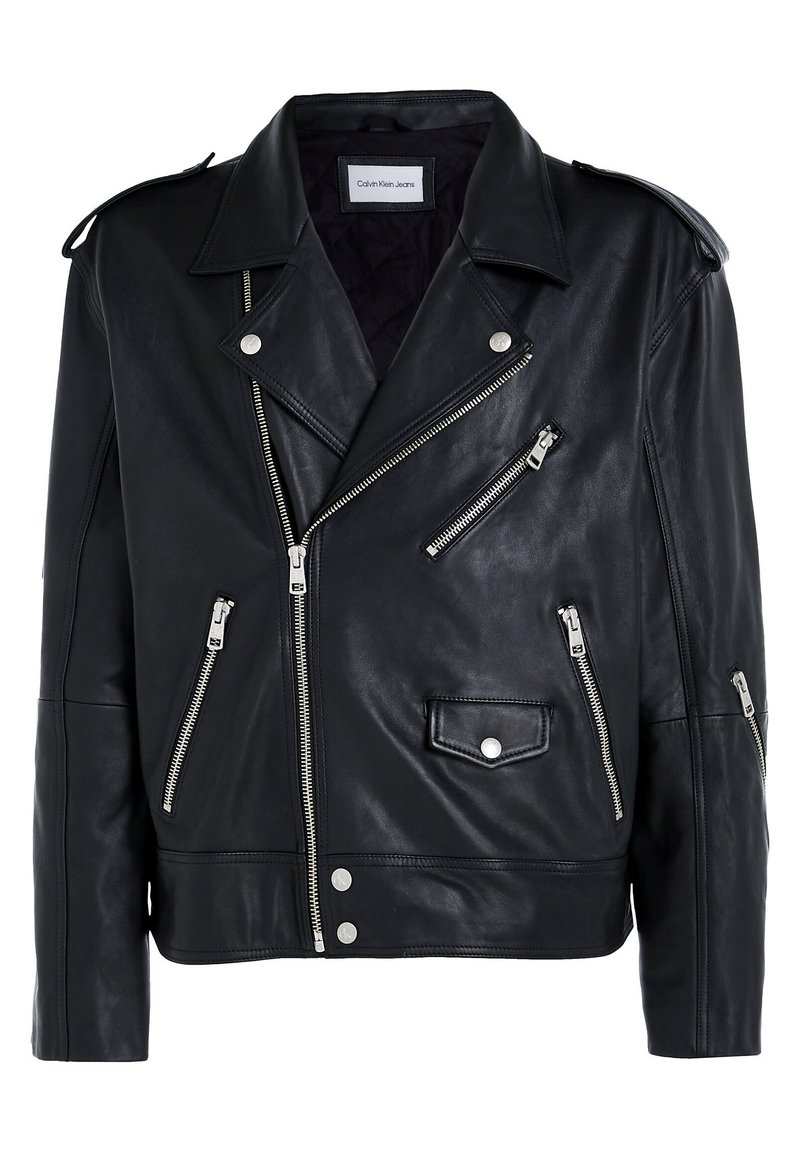 calvin klein jeans leather jacket