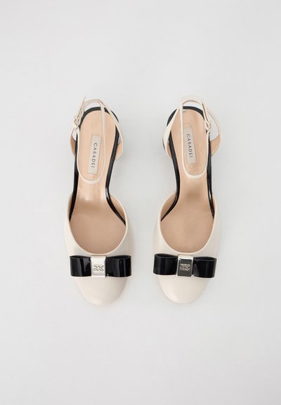 Casadei CLEO MIN TIFFANY - Klasszikus sarkú cipők - ecru'/nero
