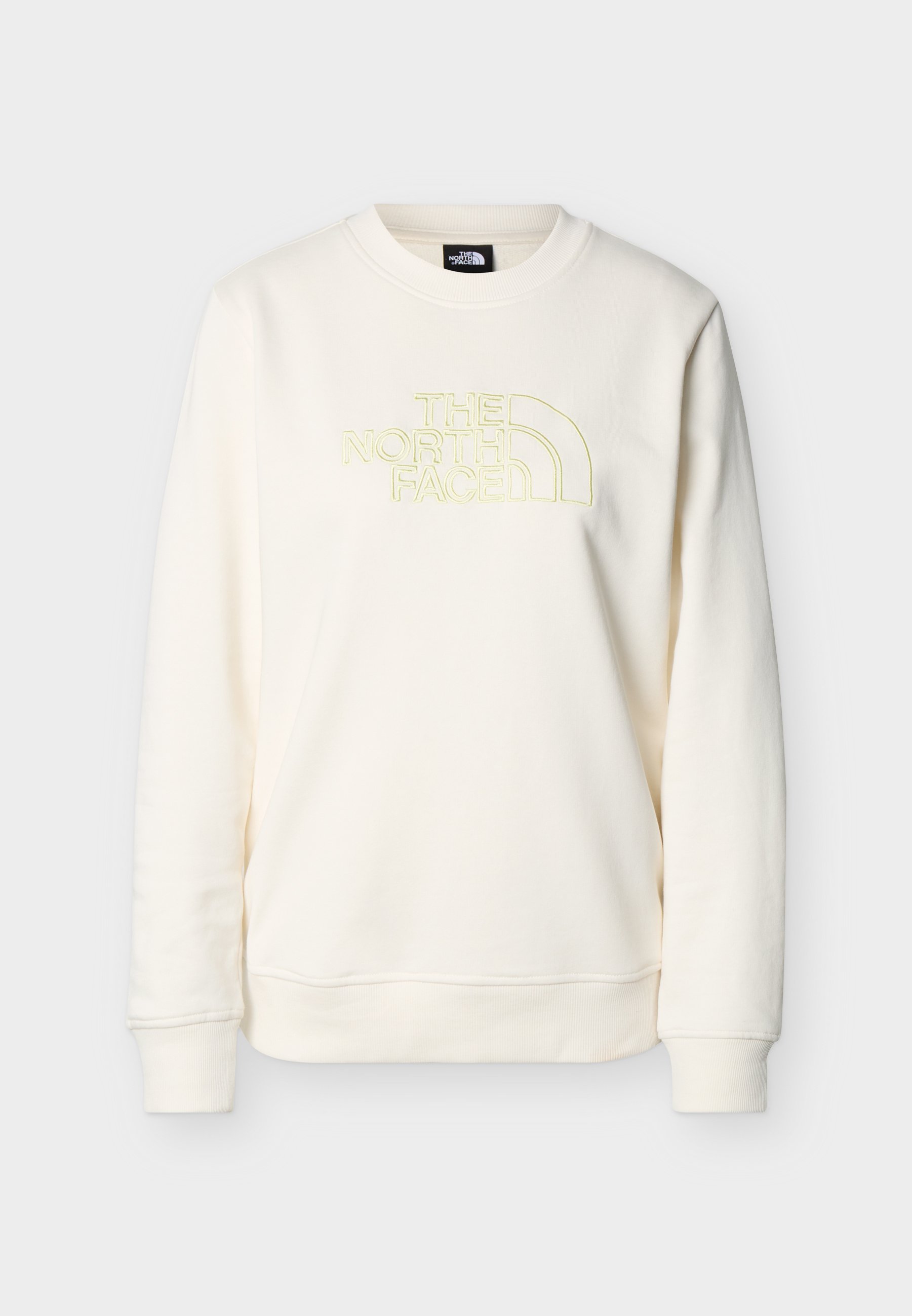 The North Face DREW PEAK LIGHT REGULAR CREW - Mikina - white dune/lemon mist