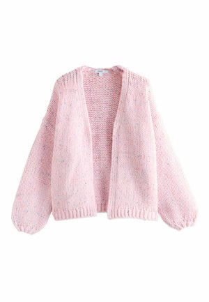 Strickjacke - light pink neppy