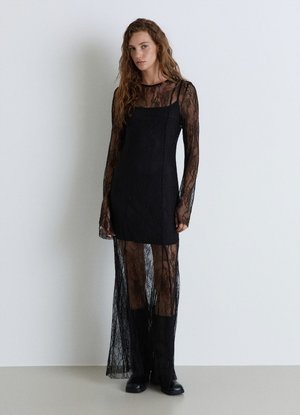 Calliope, ABITO PIZZO - Vestito lungo - ultrablack