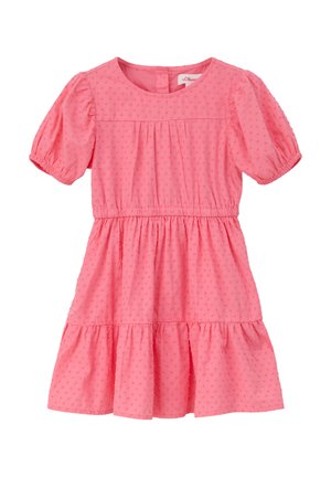 MIT RAFFUNGEN UND CUT-OUT - Jurk - rosa
