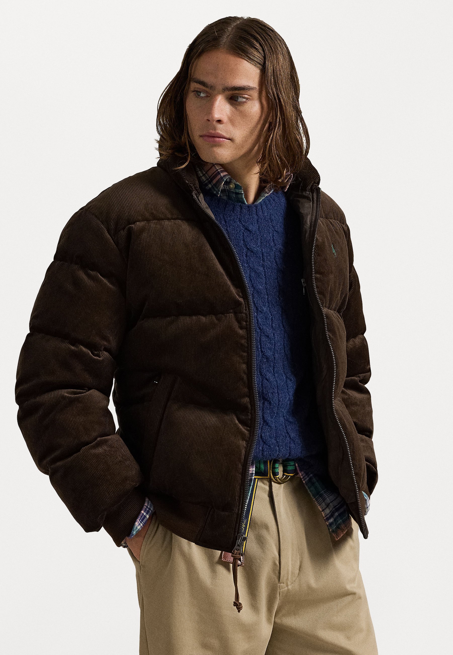 Polo Ralph Lauren CORDUROY DOWN JACKET - Winter jacket - dark