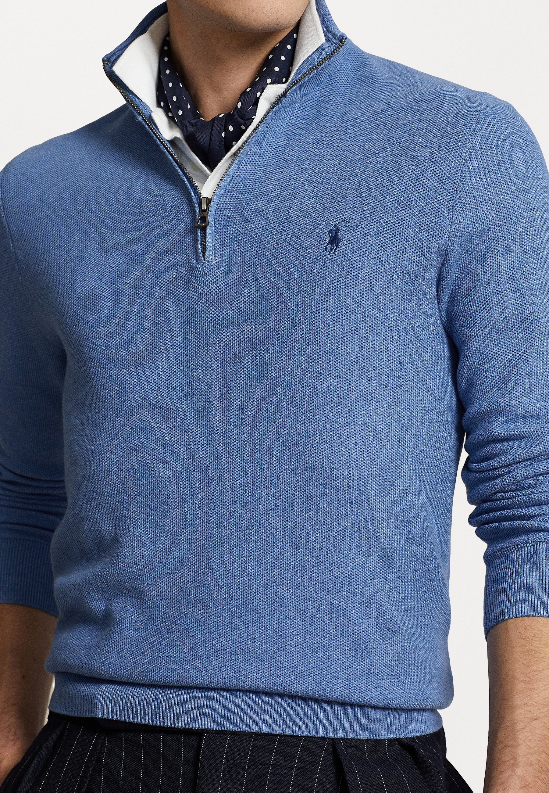 Polo Ralph Lauren KNIT COTTON QUARTER ZIP JUMPER - Jumper