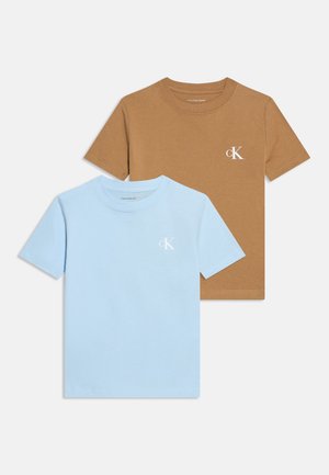 Calvin Klein Jeans, MONOGRAM UNISEX 2 PACK - T-shirts basic - tigers eye