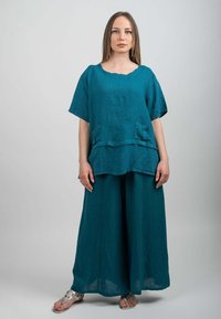 Dalle Piane Cashmere Tygbyxor - petrolio