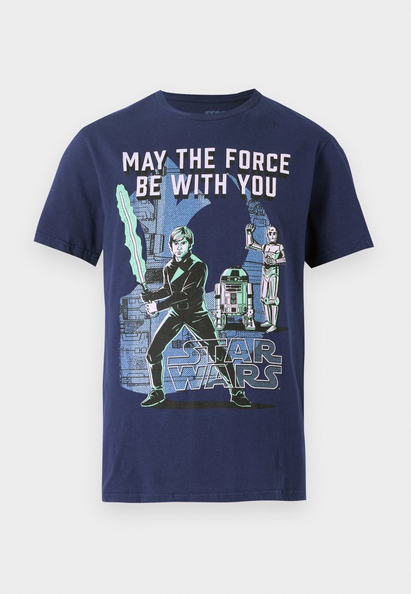 Star Wars T-shirt print donkerblauw