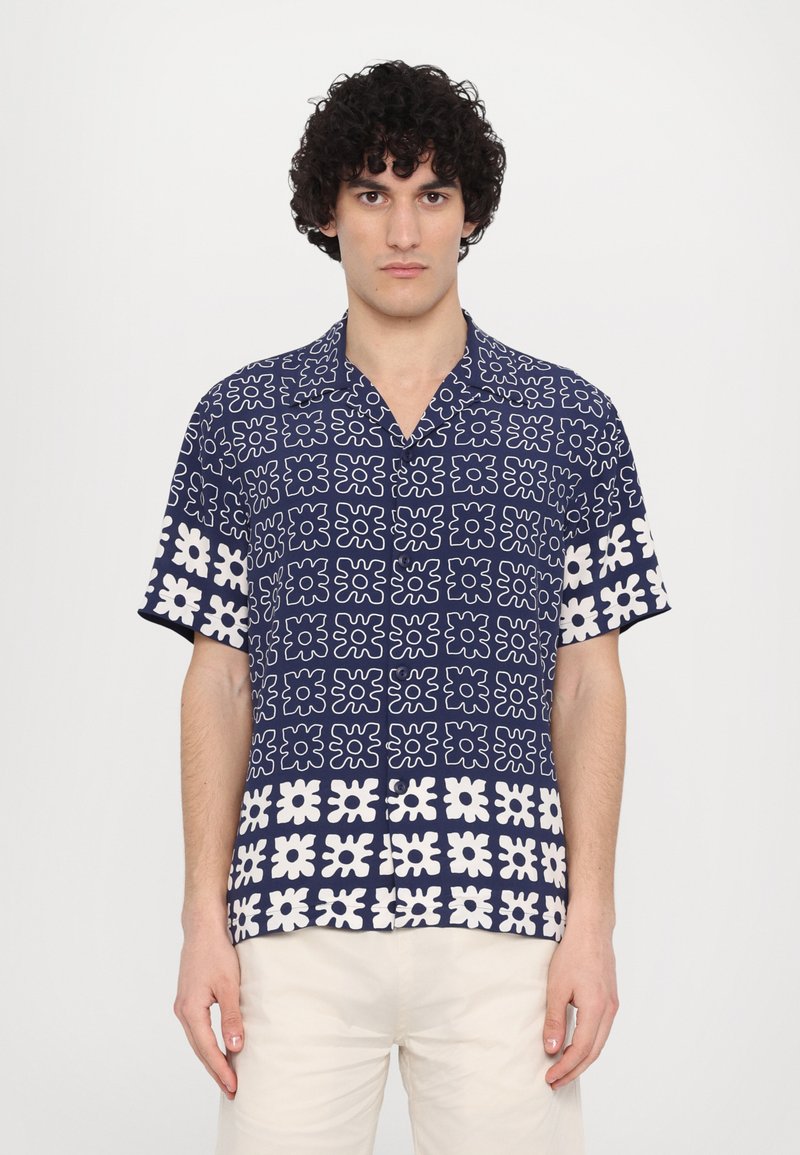 sandro - VINTAGE FLOWER SHIRT  - Hemd - midnight blue, Vergrößern
