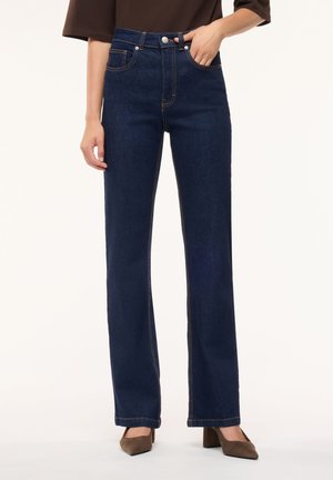 Terranova, PANTALONE JEANS LUNGO TINTA UNITA - Jeans a sigaretta - blu denim scuro