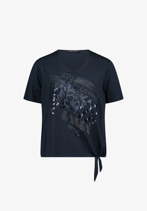 Betty Barclay, BETTY BARCLAY MIT SCHLEIFENKNOTEN BASIC SHIRT - T-shirts print - dunkelblau