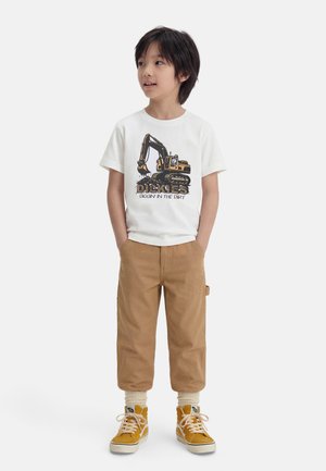 KIDS EXCAVATOR GRAPHIC TEE - Μπλουζάκι με στάμπα - white