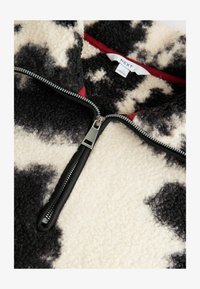 Non selezionato, monochrome black ecru cow print