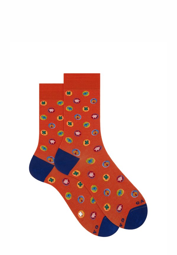 WITH LUCKY CHARMS PATTERN  - Socken - arancio