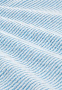 TOM TAILOR Strickpullover - offwhite blue plaited rib