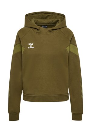 Hummel TRAVEL  - Hoodie - military olive