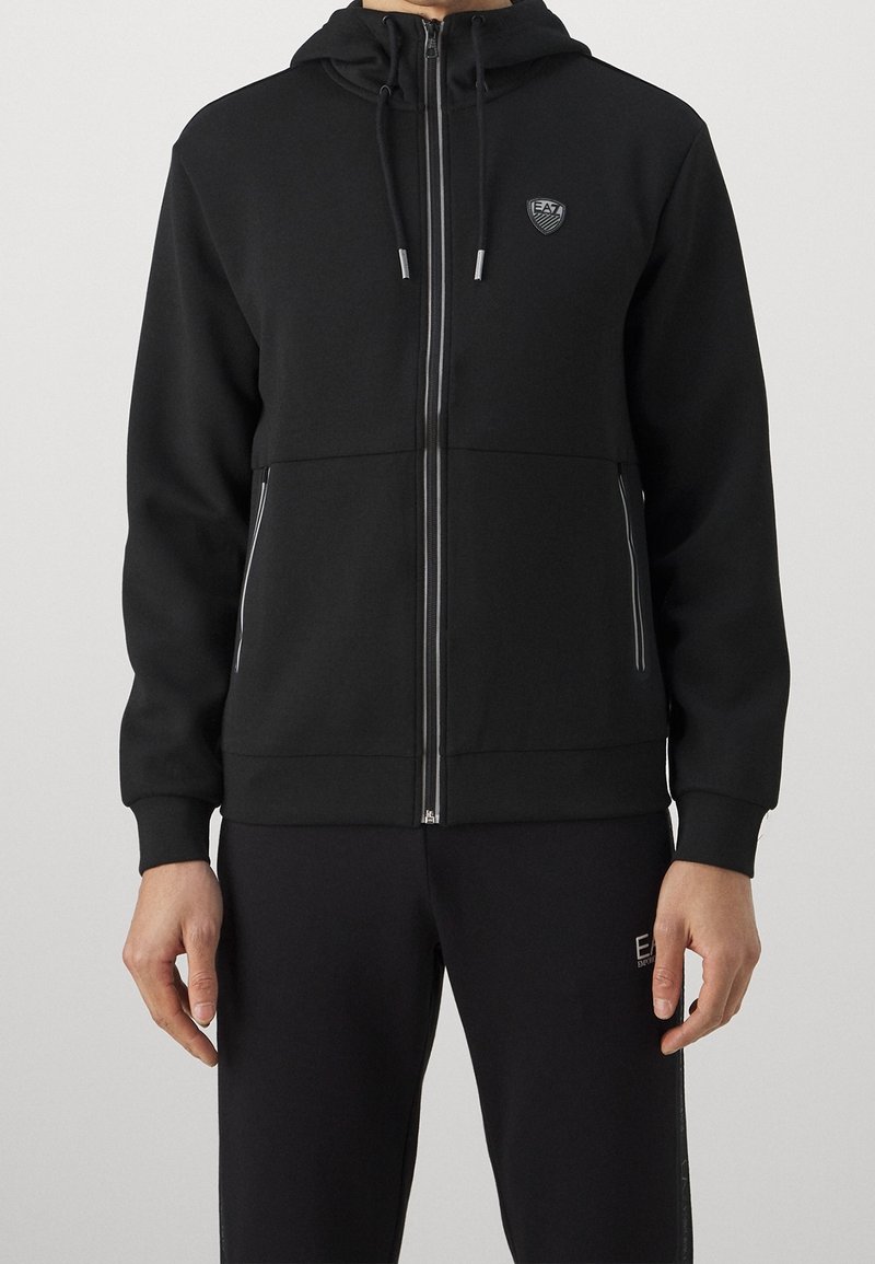 EA7 Emporio Armani Vetoketjullinen college - black