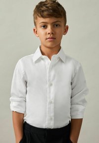 Reiss REISS REMOTE SLIM-FIT COTTON SHIRT - Ing - white