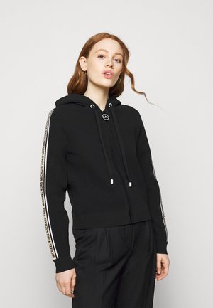 LOGO ZIP HOODIE - Cardigan - black