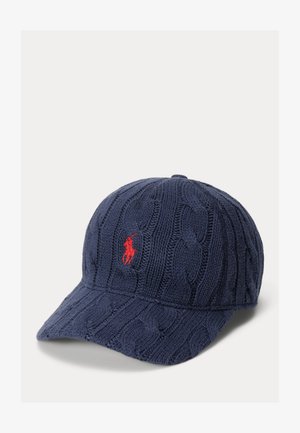 Polo Ralph Lauren CABLE KNIT COTTON BALL CAP - Cap - navy
