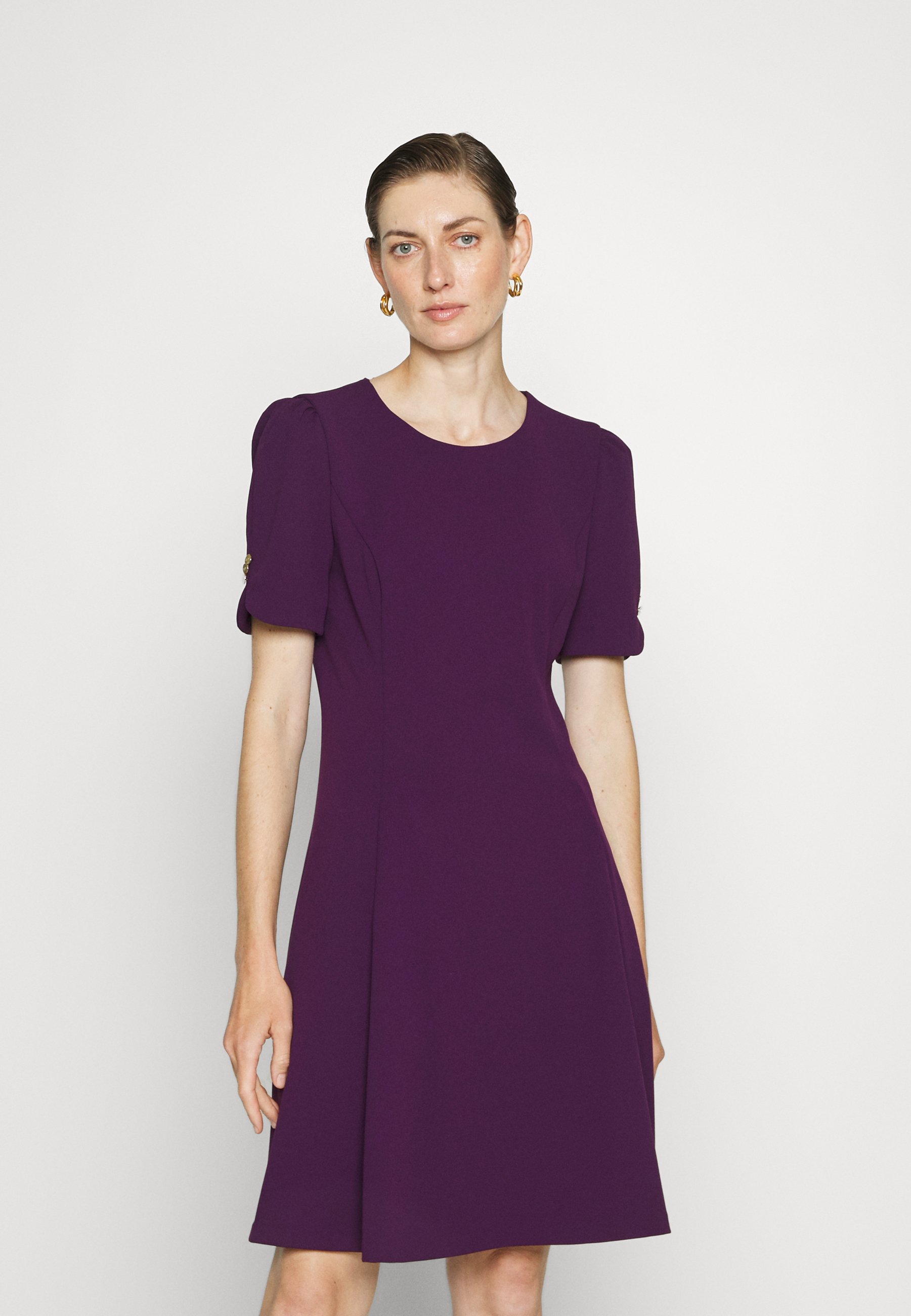 purple dkny dress