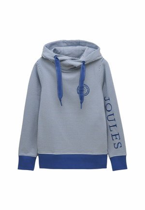 REGULAR FIT - RUSHTON STRIPED - Kapuzenpullover - blue/white