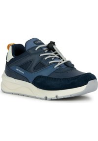 Geox J ROONER Boy Sneaker, zwart/blauw, 36 EU, zwart blauw, 36 EU