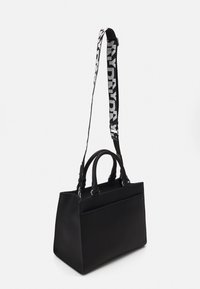 DKNY POINT TOTE - Borsa a mano - black/silver