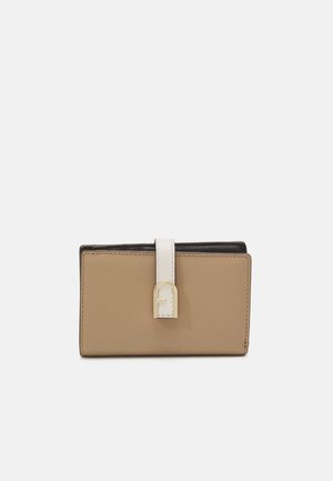 FLOW COMPACT WALLET - Maks - greige/marshmallow/nero