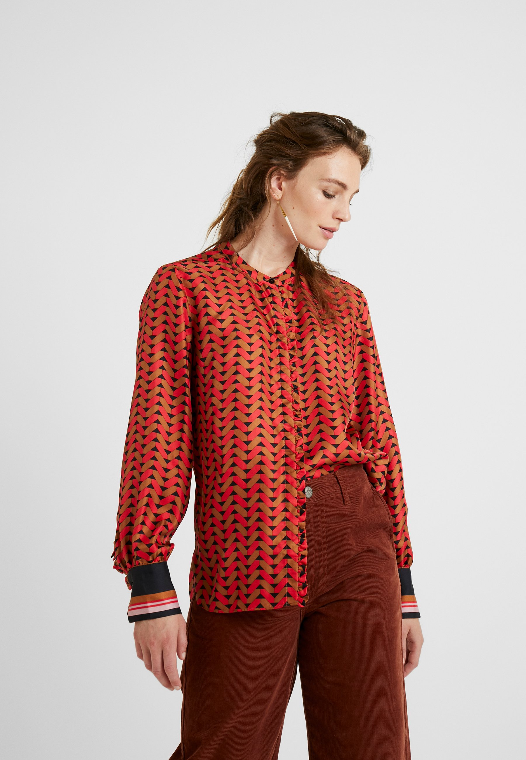 Second Female TILES Blouse lycheeRood Zalando.nl Second Female TILES Blouse lycheeRood Zalando.nl
