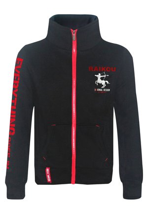 Zip-up sweatshirt - schwarz