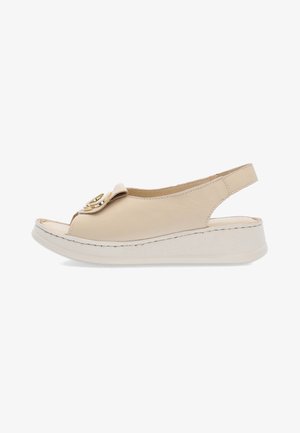 VENEZIA, PLATFORM SANDALS - Plateausandaler - beige