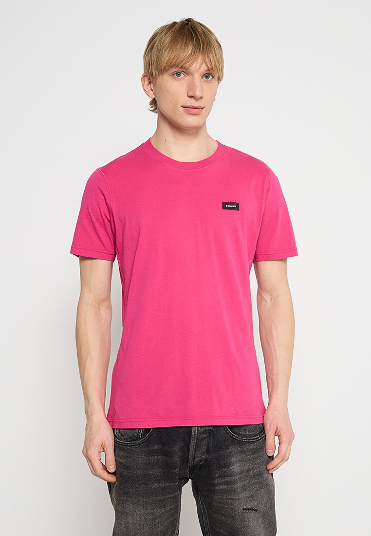 Denham T-shirt basic donkerroze