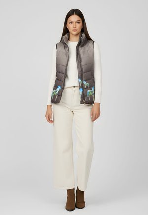 ESTAMPADO - Chaleco - marrón