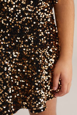 WE Fashion A-lijn rok - gold-coloured