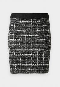 VIAUDREY CHECK SKIRT - Minirok - black
